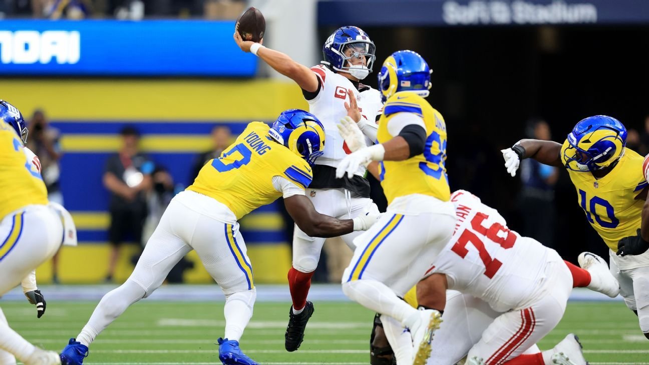 Dart ruled out, Donald back in action. Rams bounce back in win vs. Giants