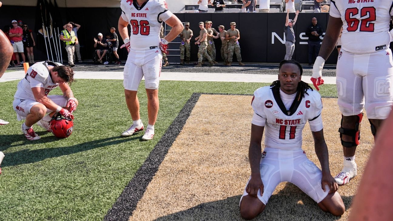 NC State QB Bailey, addressing costly fumble, says he was trying to run out clock