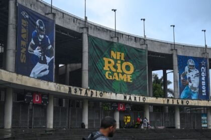 Lamar, Ravens not focusing on field conditions for NFL's 1st game in Rio