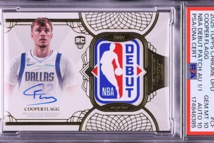 💰 Flagg's 1-of-1 rookie debut patch card sells for record $8.04M