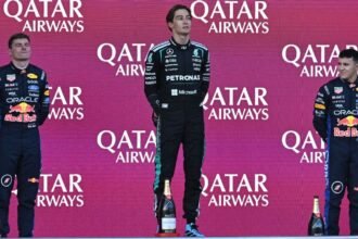 George Russell closes title gap with impressive win in Baku