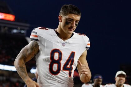 Where has Bears TE Colston Loveland been this season?