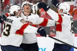 Canes lift banner, Panthers win 'playoff-style' opener in OT