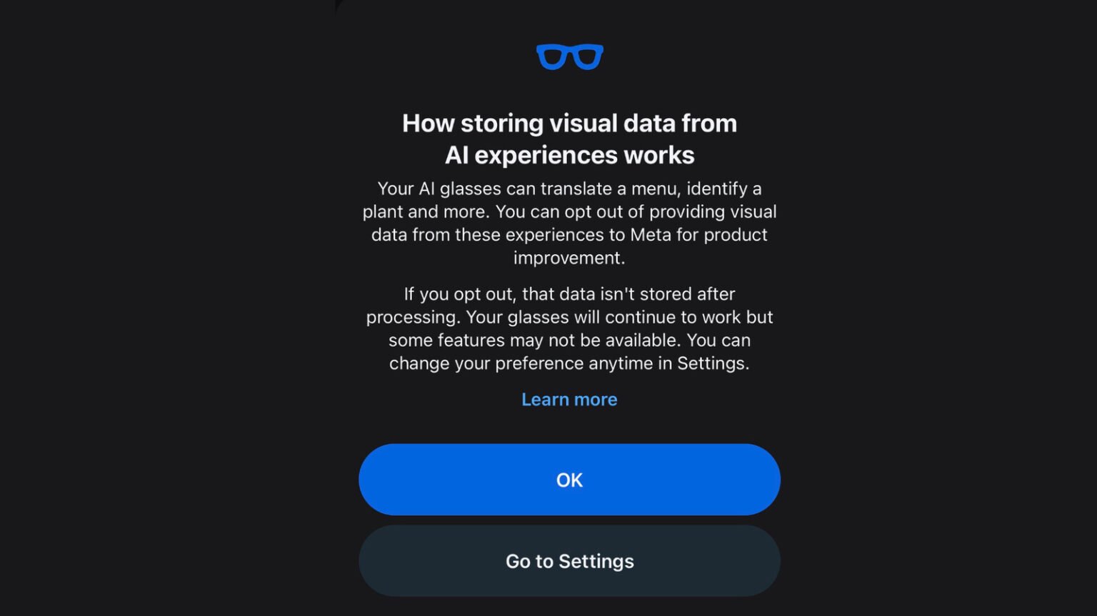How to stop Meta training its AI models on your smart glasses' visual data