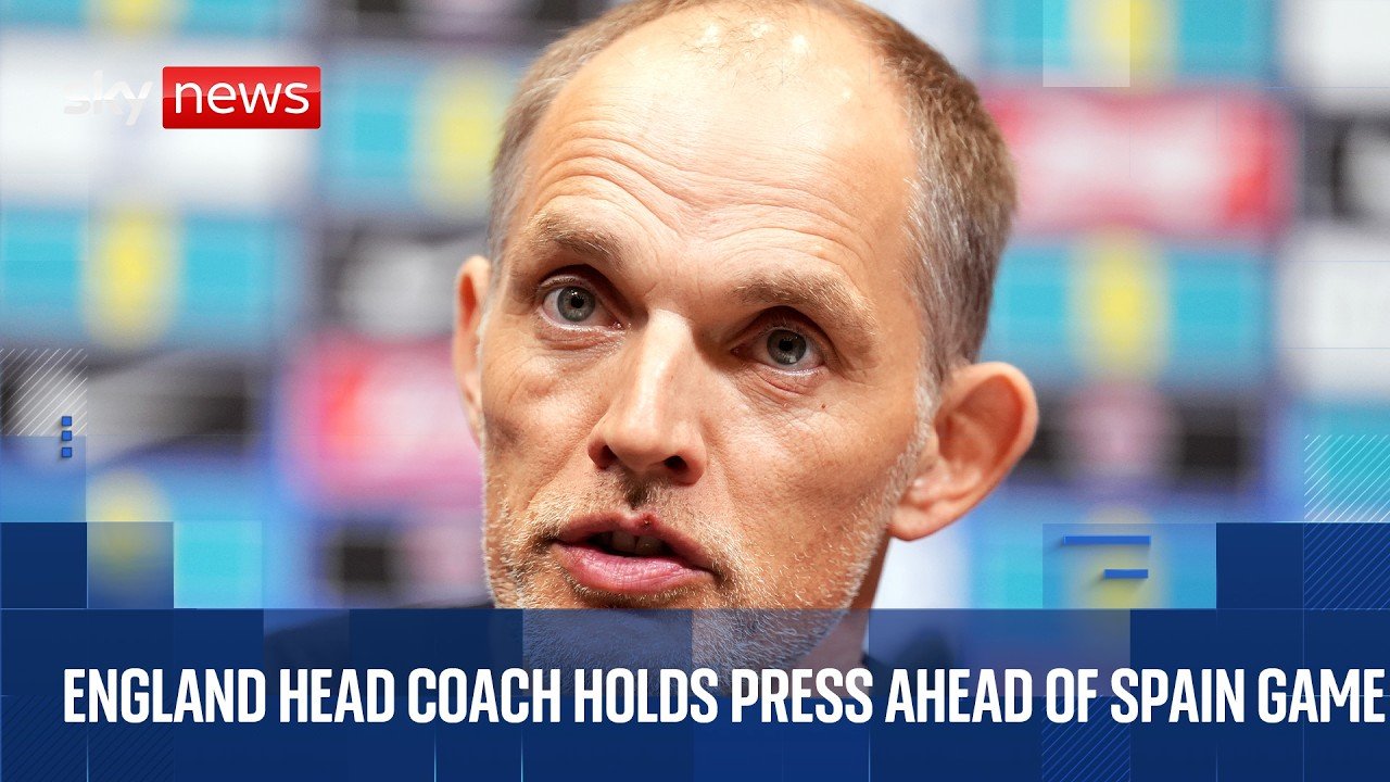 England head coach Thomas Tuchel speaks to media ahead of Nations League game