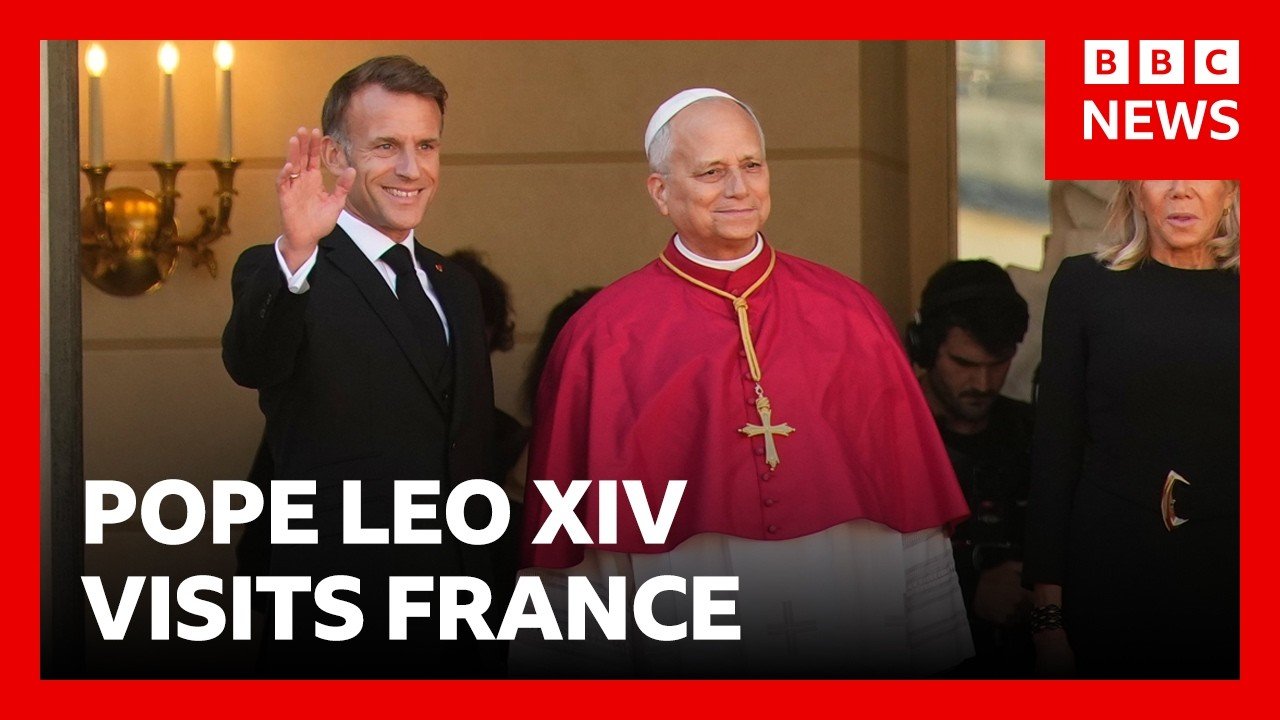 LIVE: Pope Leo XIV starts his four-day visit to France | BBC News