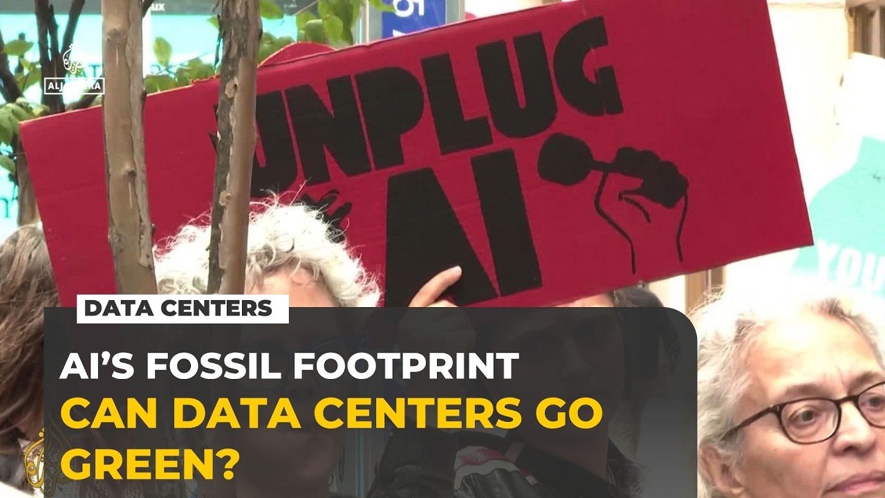 Climate activists demand “unplug AI” as data centers drive fossil fuel use