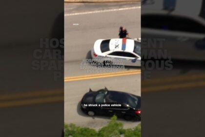 Hospital patient carjacks woman, sparks dangerous police chase