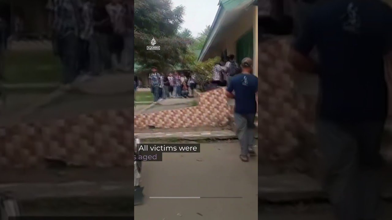 Students flee deadly school shooting in the Philippines | AJ #shorts