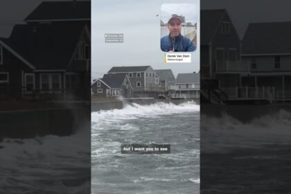 Watch the nor’easter roll in near Boston