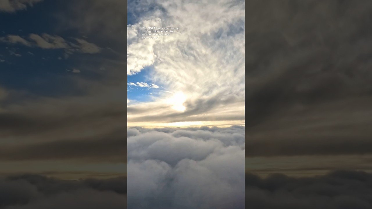 Surfing scattered clouds from Hurricane Nolo