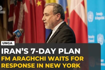 Iran's foreign minister waits in New York for a US response