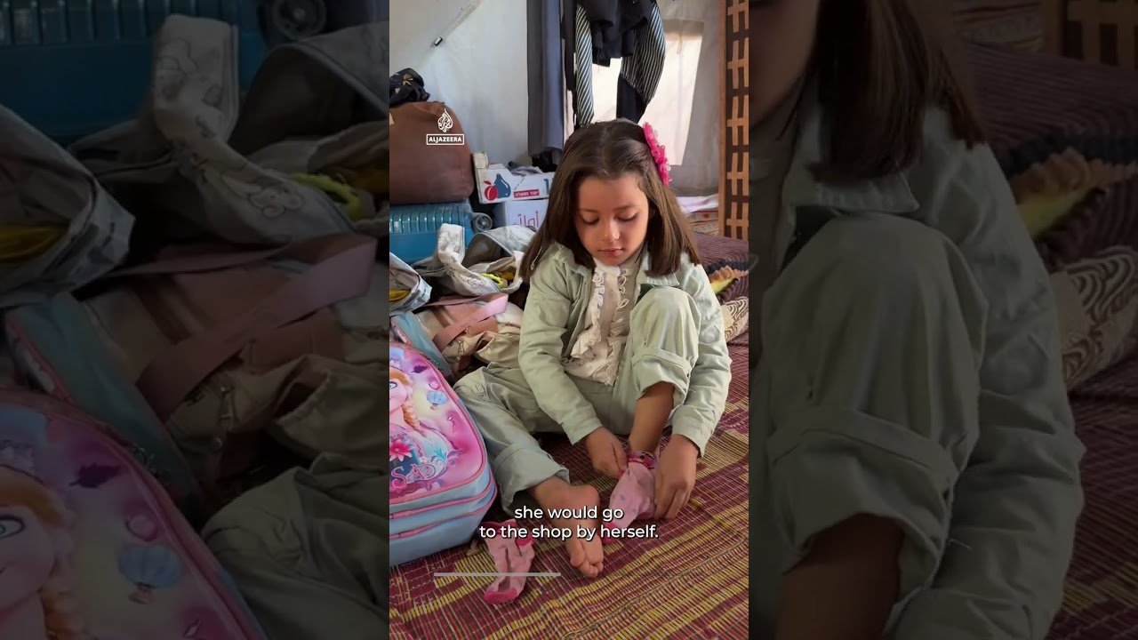 Girl disabled by Israeli strike urges wheelchairs be let into Gaza | AJ #Shorts