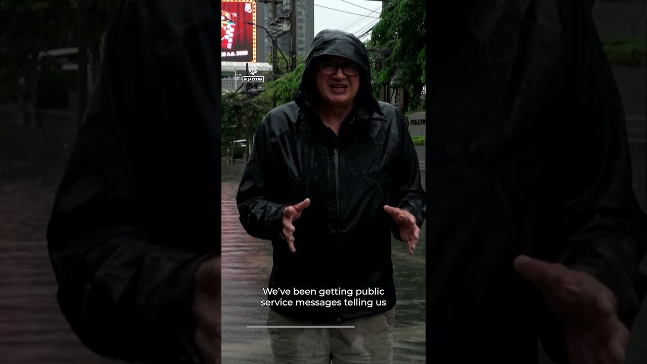 Al Jazeera reports from Bangkok flood disaster zone | AJ #shorts