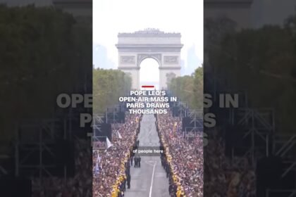 Pope Leo's open-air mass in Paris draws thousands