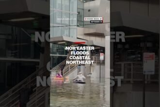 Nor'easter floods coastal northeast