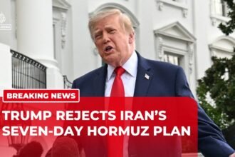 Trump rejects Iran plan to reopen Strait of Hormuz in seven days