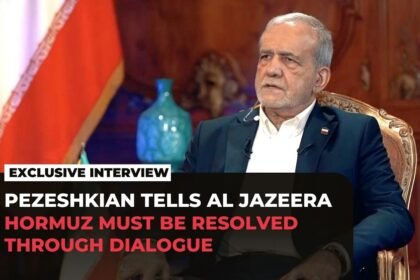 Pezeshkian says Hormuz tensions can be resolved through dialogue, not through force and bullying