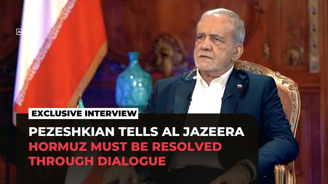 Pezeshkian says Hormuz tensions can be resolved through dialogue, not through force and bullying