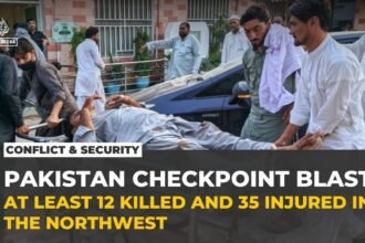 At least 12 killed in Saturday suicide bombing in northwestern Pakistan