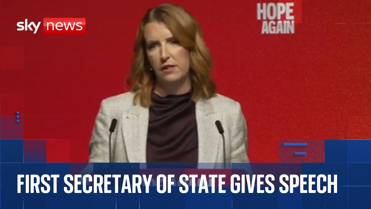 Louise Haigh speaks at Labour conference