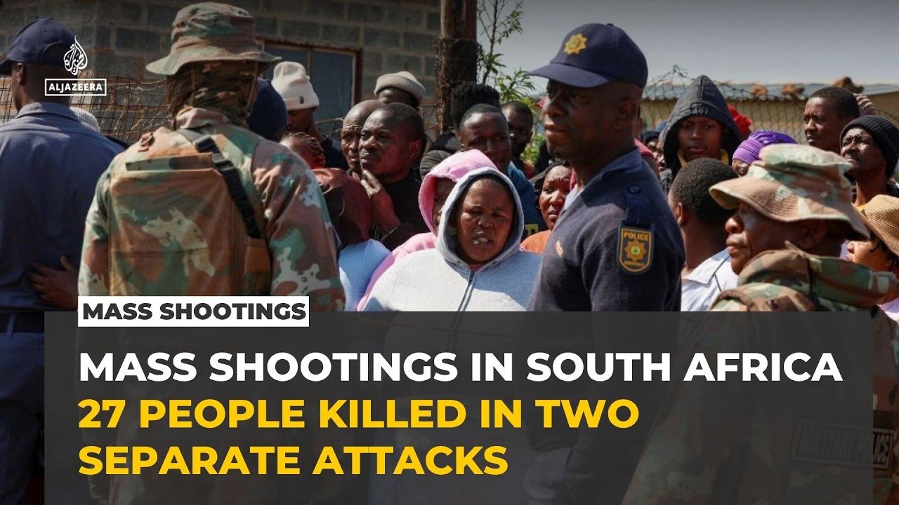 Two mass shootings in South Africa kill 27 as police hunt suspects