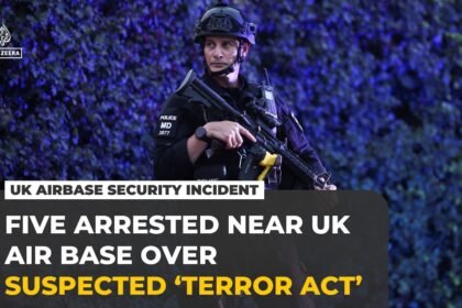 Five arrested on ‘terrorism’ charges in UK near base used to strike Iran