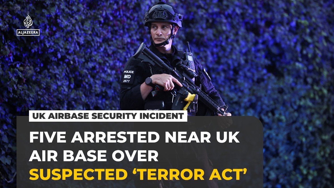 Five arrested on ‘terrorism’ charges in UK near base used to strike Iran