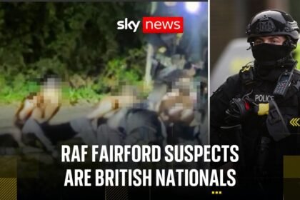 Men held over suspected RAF Fairford terror plot are UK nationals from London
