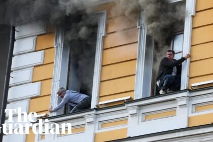 Russian drone hits academy of sciences in Kyiv, killing one