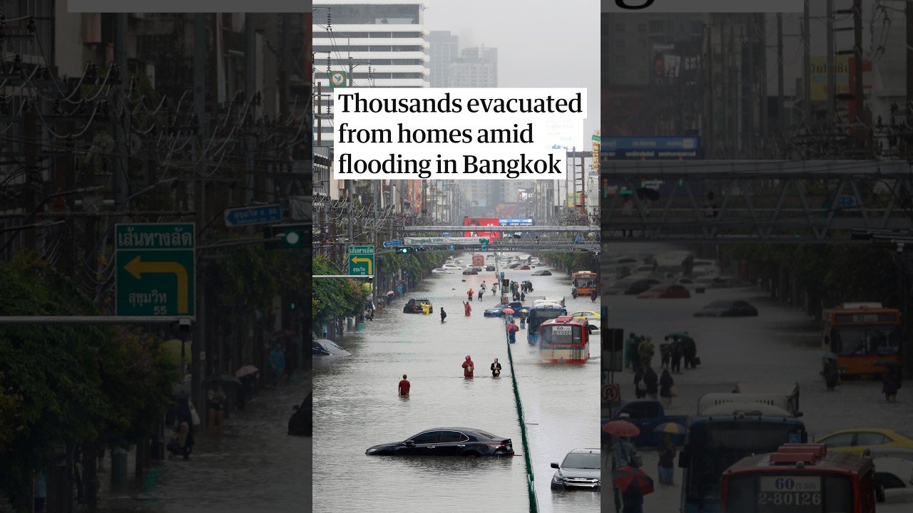 Thousands evacuated from homes amid flooding in Bangkok