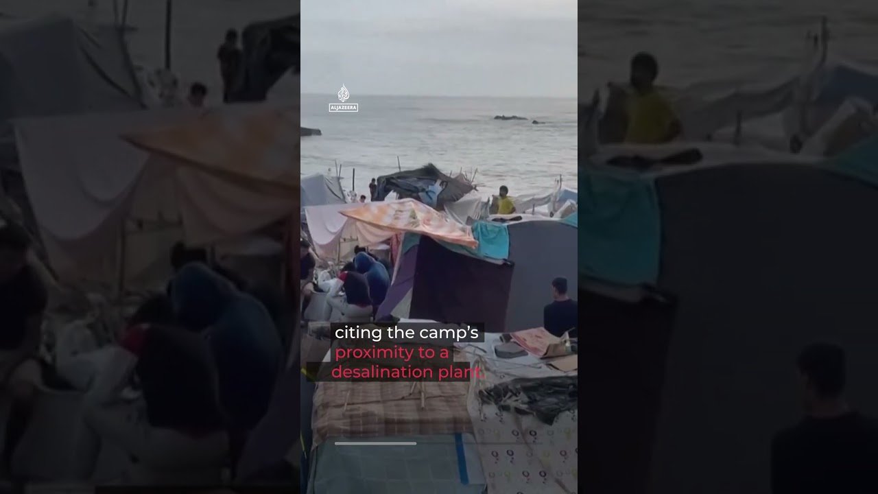 Migrant children protest after police clear beach camp in Ceuta