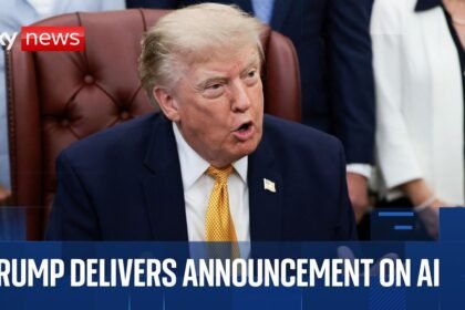 Trump delivers announcement on AI
