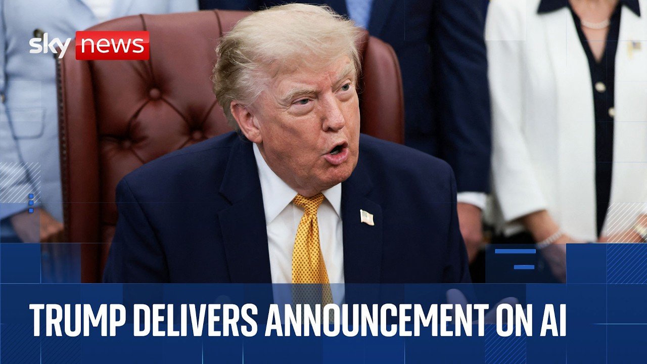 Trump delivers announcement on AI