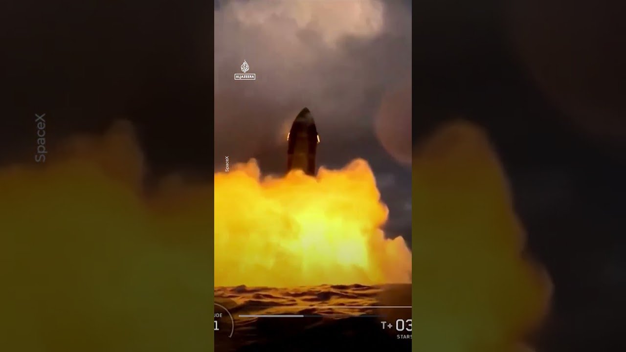 Fiery end for SpaceX Starship mission | AJ #shorts