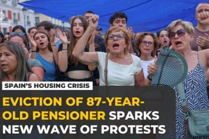 Madrid pensioner eviction sparks protests over Spain’s housing crisis