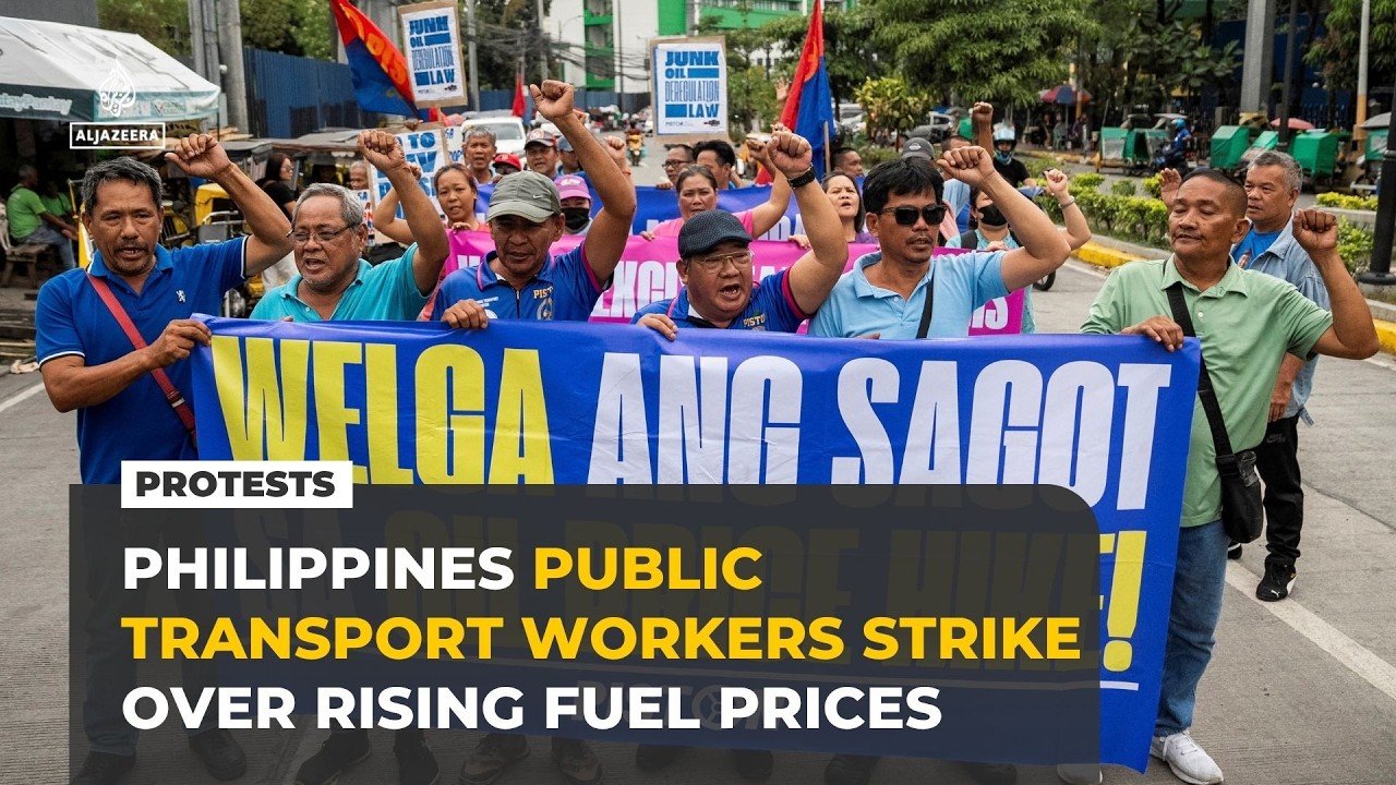 Philippines transport workers launch two-day strike over rising fuel prices