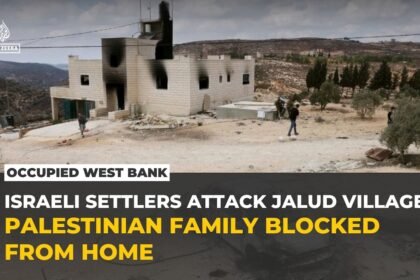 Israeli settlers attack West Bank village and block Palestinian family from returning home