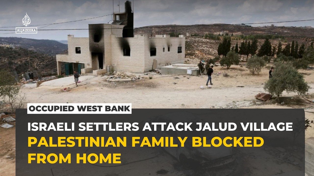 Israeli settlers attack West Bank village and block Palestinian family from returning home