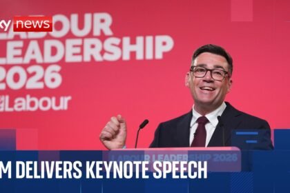 Andy Burnham gives speech at Labour conference
