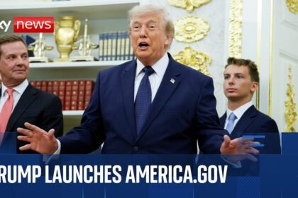 Trump unveils new AI-powered government website