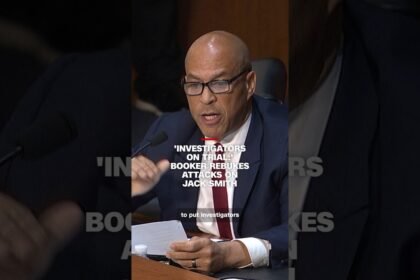 "Investigators on trial:" Booker rebukes attacks on Jack Smith