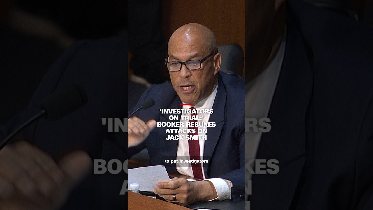 "Investigators on trial:" Booker rebukes attacks on Jack Smith