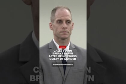Caleb Flynn breaks down after being found guilty of murder