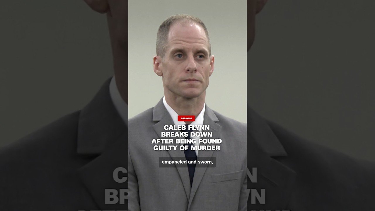 Caleb Flynn breaks down after being found guilty of murder
