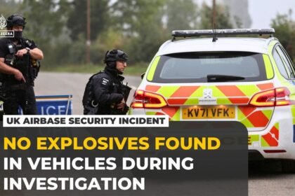 UK police say no explosive found in vans discovered near RAF Fairford