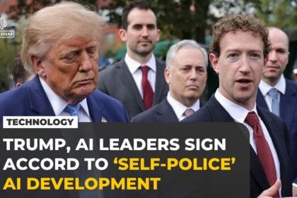 Trump, tech bosses sign voluntary pact pledging ‘robust’ AI safeguards