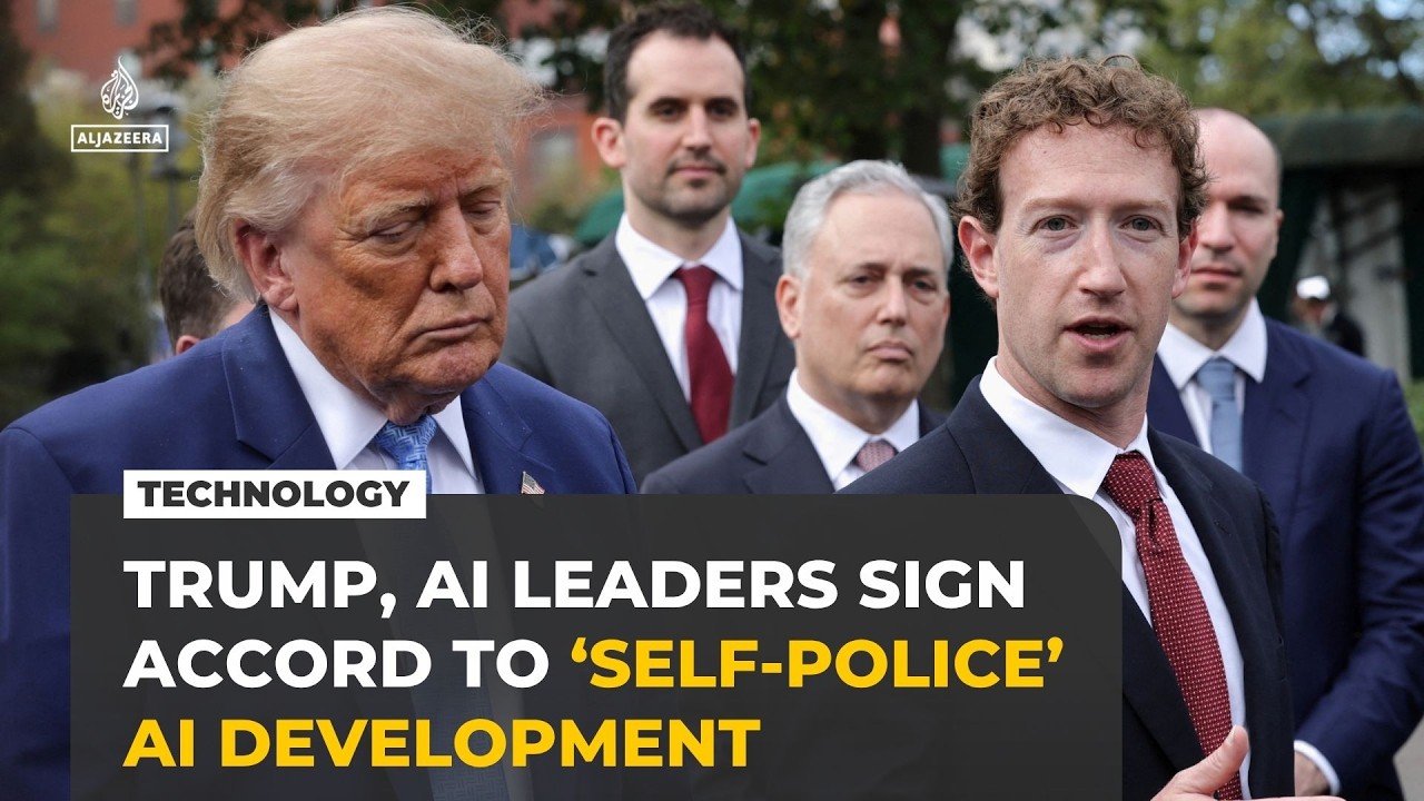 Trump, tech bosses sign voluntary pact pledging ‘robust’ AI safeguards