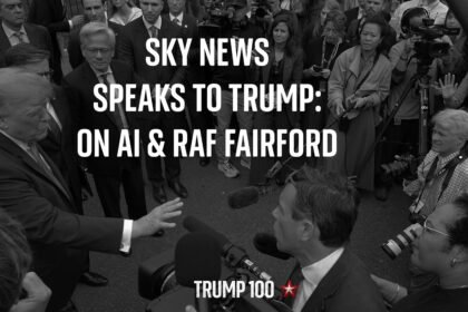 Sky News speaks to Trump at the White House - on AI, and RAF Fairford