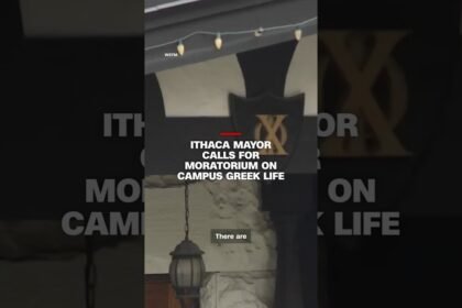Ithaca mayor calls for moratorium campus Greek life